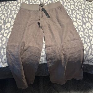 Woman’s Linen pants- light brown- wide leg